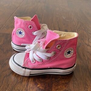 Converse Chuck Taylor All Star Toddler Children’s Kids Shoes in Pink White US 4